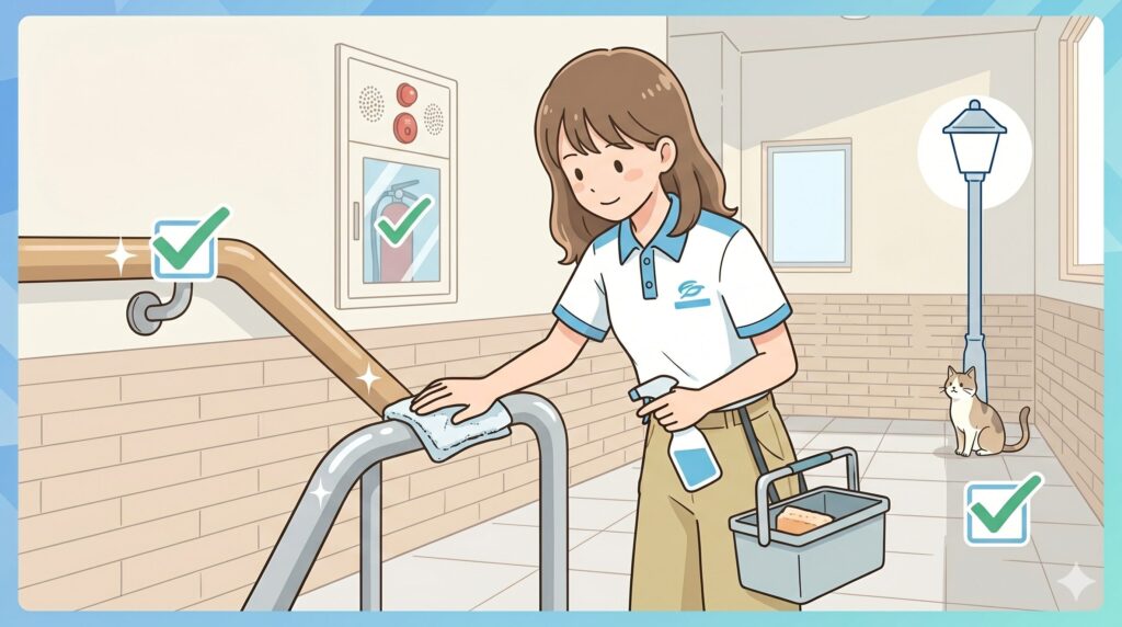 日常清掃風景　アニメーション